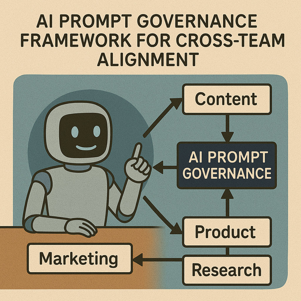 An AI robot shows how prompt engineering should reach across multiple departments in an organization.